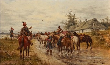 Ludwig Gedlek Krakow 1847 Vienna 1904 Discovering Landscape Arabs Oil Paintings